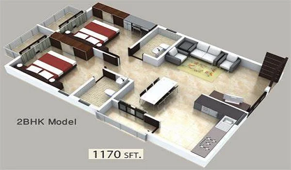 Featured Image of Prestige Raintree Park 2 BHK Floor Plan